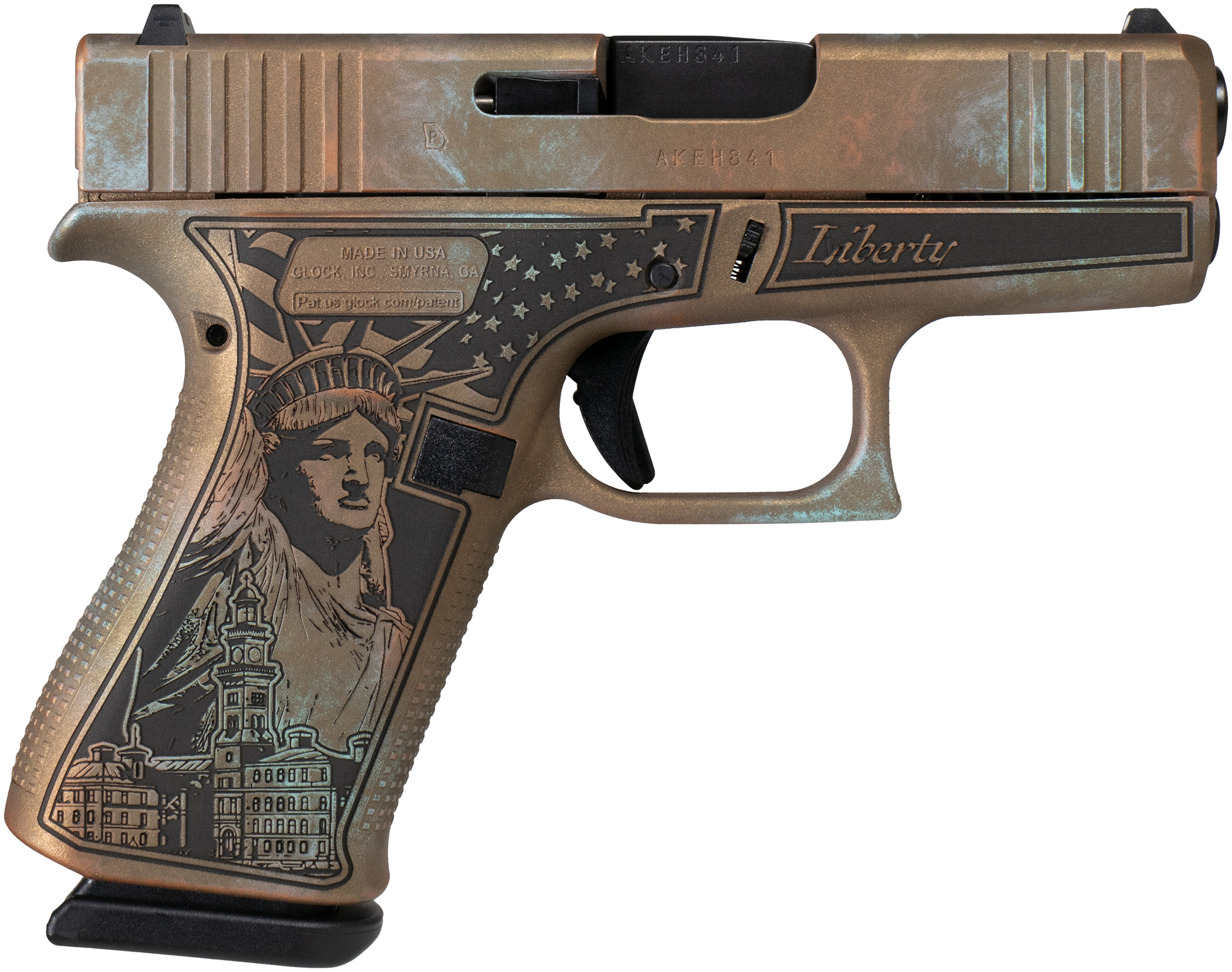 GLOCK 43X 9MM SCT LADY LIBERTY COPPER WASHED - Sale